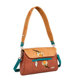 Hi Di Hi Clutch/schoudertas/crossover Twiggle TW05 red/orange