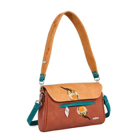 Hi Di Hi Clutch/schoudertas/crossover Twiggle TW05 red/orange