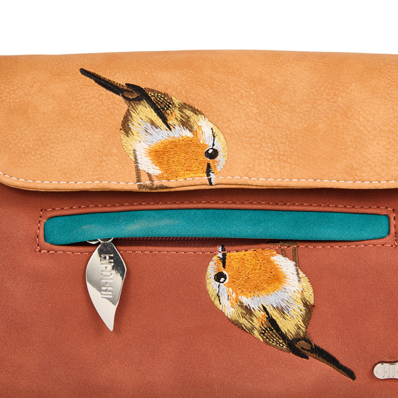 Hi Di Hi Clutch/schoudertas/crossover Twiggle TW05 red/orange