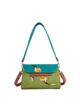 Hi Di Hi Clutch/schoudertas/crossoverTwiggle TW06 Green/Petrol