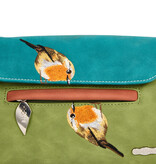Hi Di Hi Clutch/schoudertas/crossover Twiggle TW06 Green/Petrol