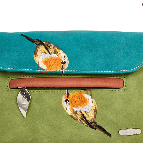 Hi Di Hi Clutch/schoudertas/crossover Twiggle TW06 Green/Petrol