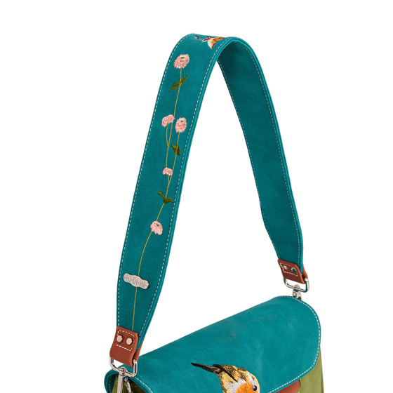 Hi Di Hi Clutch/schoudertas/crossover Twiggle TW06 Green/Petrol