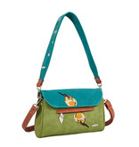 Hi Di Hi Clutch/schoudertas/crossover Twiggle TW06 Green/Petrol