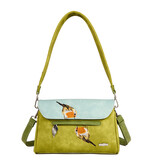 Hi Di Hi Clutch/schoudertas/crossoverTwiggle TW07 Green/L.Blue
