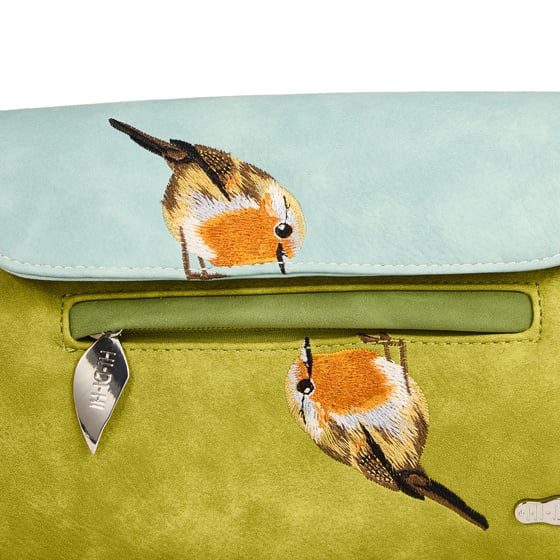 Hi Di Hi Clutch/schoudertas/crossoverTwiggle TW07 Green/L.Blue