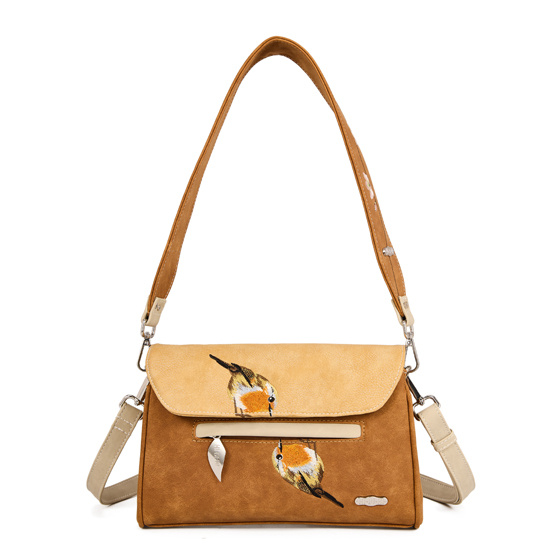 Hi Di Hi Clutch/schoudertas/crossoverTwiggle TW08 cognac/Peach