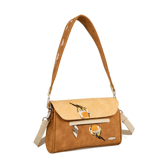 Hi Di Hi Clutch/schoudertas/crossoverTwiggle TW08 cognac/Peach