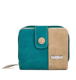 Hi Di Hi Kleine Ekster portemonnee LTM14 p;etrol/beige