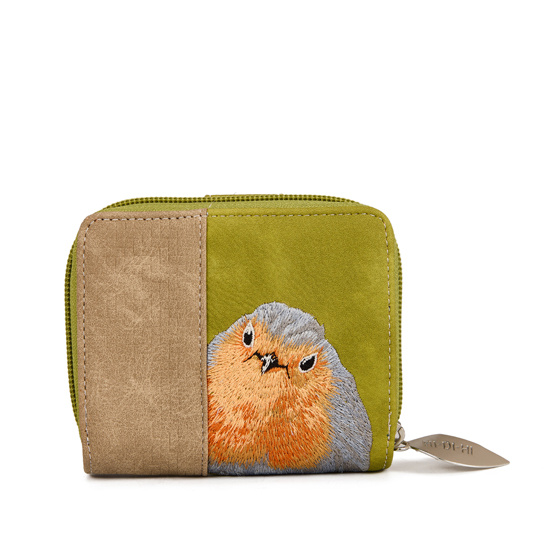 Hi Di Hi Kleine Ekster portemonnee LTM17 l.green/beige