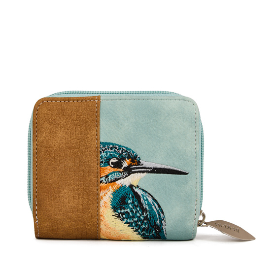 Hi Di Hi Kleine Ekster portemonnee LTM16 l.blue/cognac