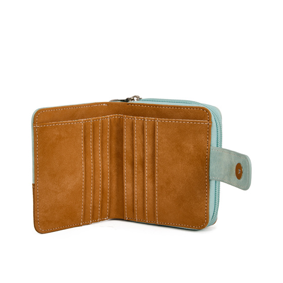 Hi Di Hi Kleine Ekster portemonnee LTM16 l.blue/cognac