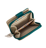 Hi Di Hi Kleine Ekster portemonnee LTM14 p;etrol/beige