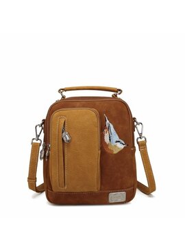 Hi Di Hi schoudertasje Kleine Klimmer LCL01 cognac/peach