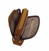 Hi Di Hi schoudertasje Kleine Klimmer LCL01 cognac/peach