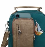 Hi Di Hi schoudertasje Kleine Klimmer LCL02 petrol/beige