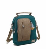 Hi Di Hi schoudertasje Kleine Klimmer LCL02 petrol/beige