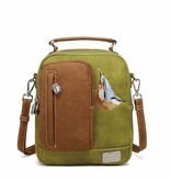 Hi Di Hi schoudertasje Kleine Klimmer LCL03 L.green/cognac