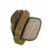 Hi Di Hi schoudertasje Kleine Klimmer LCL03 L.green/cognac