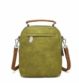 Hi Di Hi schoudertasje Kleine Klimmer LCL03 L.green/cognac
