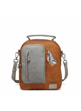 Hi Di Hi schoudertasje Kleine Klimmer LCL04 orange/l.grey