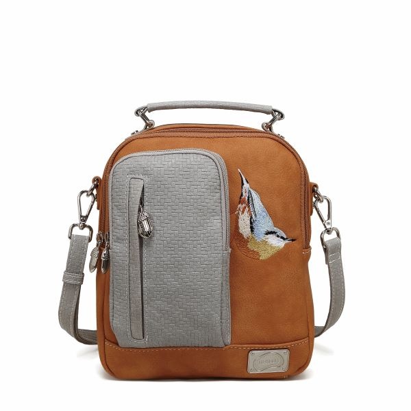 Hi Di Hi schoudertasje Kleine Klimmer LCL0range/l.grey