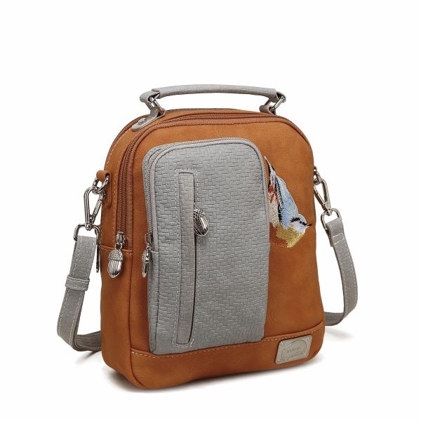 Hi Di Hi schoudertasje Kleine Klimmer LCL0range/l.grey