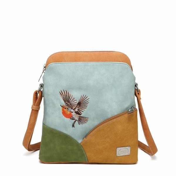 Hi Di Hi schoudertas Whistle WH06 blue/orange/green