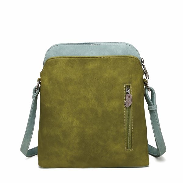 Hi Di Hi schoudertas Whistle WH07 Green/blue/petrol/grey