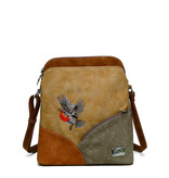 Hi Di Hi schoudertas Whistle WH08 peach/cognac/orange