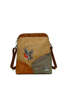 Hi Di Hi schoudertas Whistle WH08 peach/cognac/orange