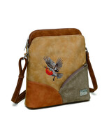 Hi Di Hi schoudertas Whistle WH08 peach/cognac/orange