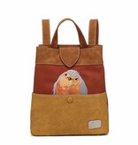 Hi Di Hi rugtas/schoudertas Song song blue SO09 red/cognac/peach