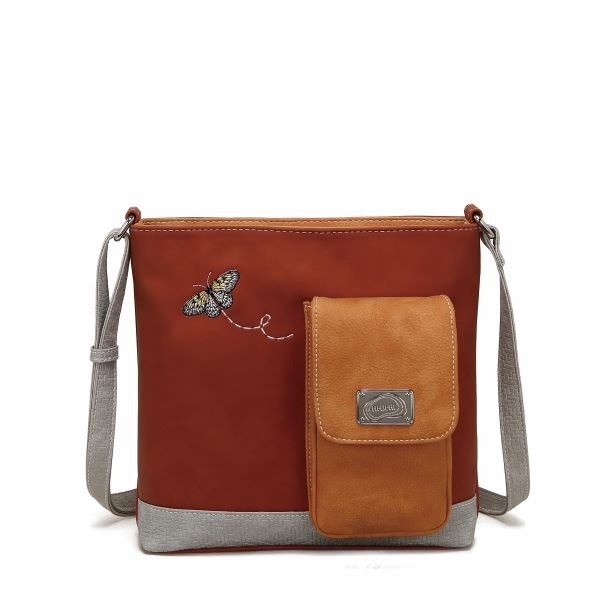 Hi Di Hi Schoudertas/crossbody Kwak QU05 red/orange/grey