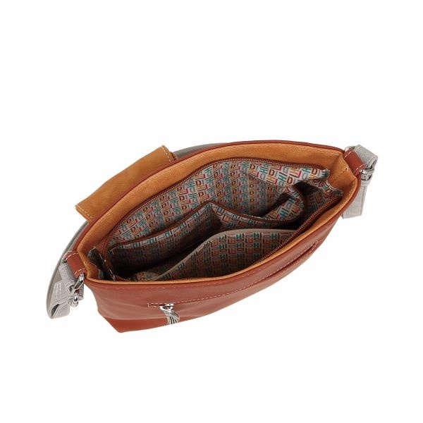 Hi Di Hi Schoudertas/crossbody Kwak QU05 red/orange/grey