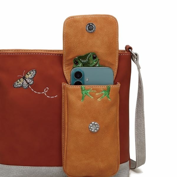 Hi Di Hi Schoudertas/crossbody Kwak QU05 red/orange/grey