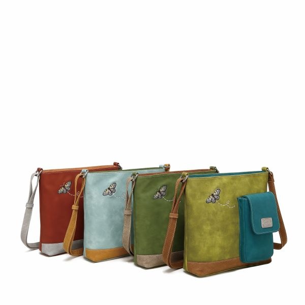 Hi Di Hi Schoudertas/crossbody Kwak QU05 red/orange/grey