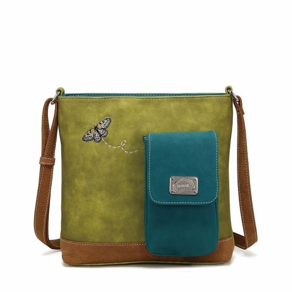 Hi Di Hi Schoudertas/crossbody Kwak QU07 green/petrol/cognac