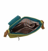 Hi Di Hi Schoudertas/crossbody Kwak QU07 green/petrol/cognac
