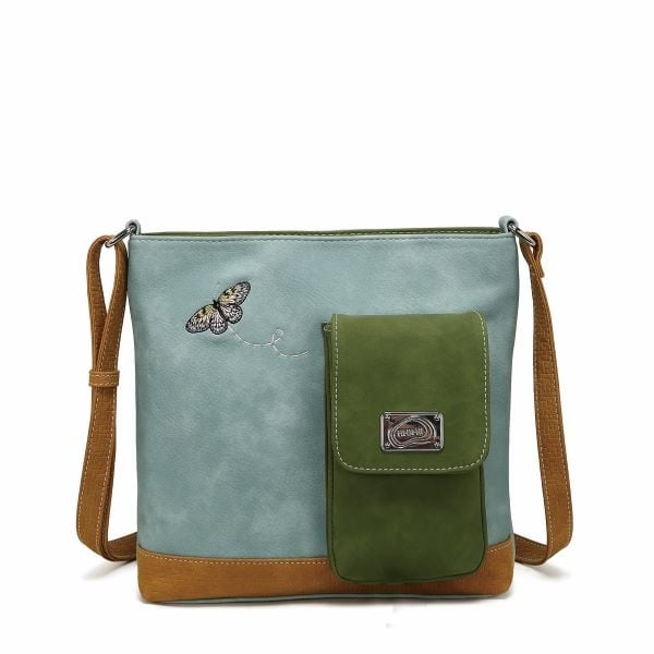 Hi Di Hi Schoudertas/crossbody Kwak QU08 blue/green/peach