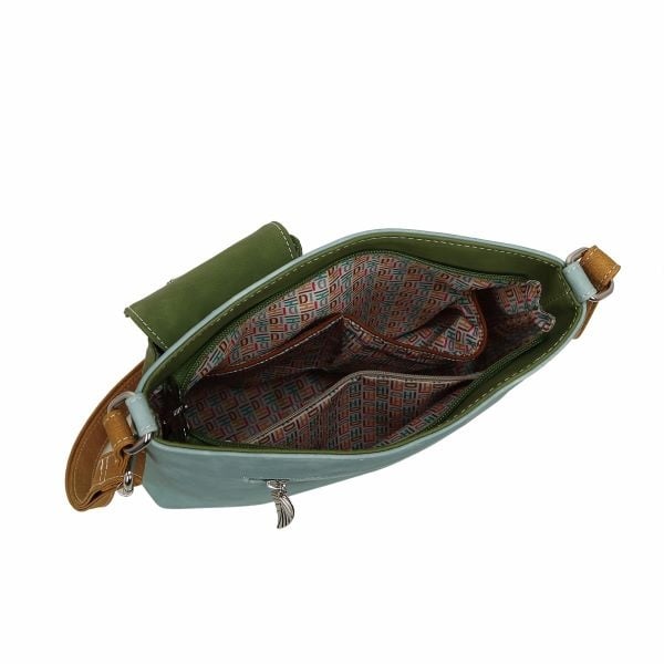 Hi Di Hi Schoudertas/crossbody Kwak QU08 blue/green/peach