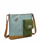 Hi Di Hi Schoudertas/crossbody Kwak QU08 blue/green/peach