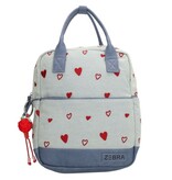 Zebra Trends Lola Rugzak Hartjes Medium