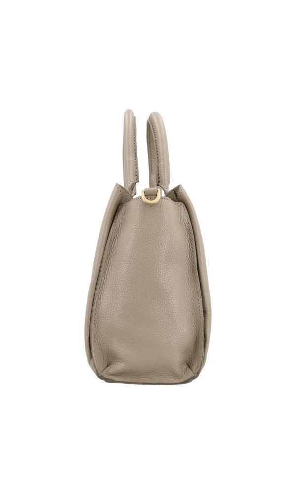 LouLou Dames leren schoudertas Vera Soft Sepia