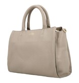 LouLou Dames leren schoudertas Vera Soft Sepia