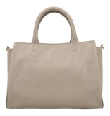 LouLou Dames leren schoudertas Vera Soft Sepia