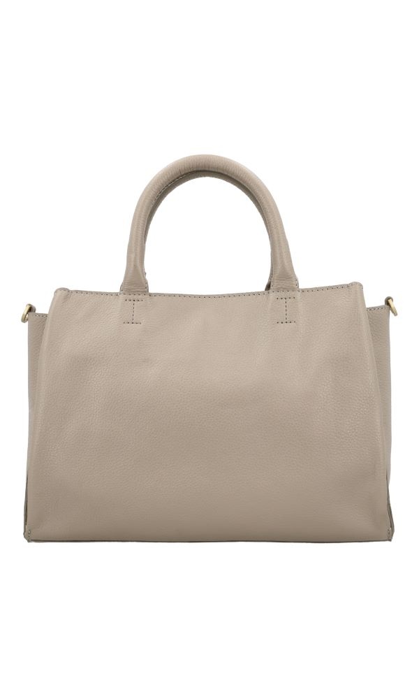 LouLou Dames leren schoudertas Vera Soft Sepia