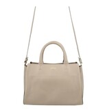LouLou Dames leren schoudertas Vera Soft Sepia