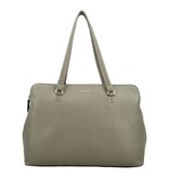 LouLou Laptop schoudertas OLIVIA Sage Gold