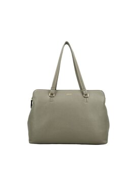 LouLou Laptop schoudertas OLIVIA Sage Gold